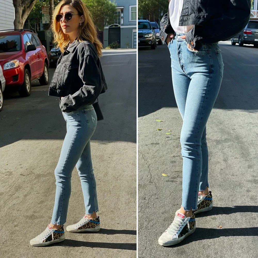 Agolde Nico High Rise Slim Fit colorway is Rooted size 24 - Picture 2 of 13